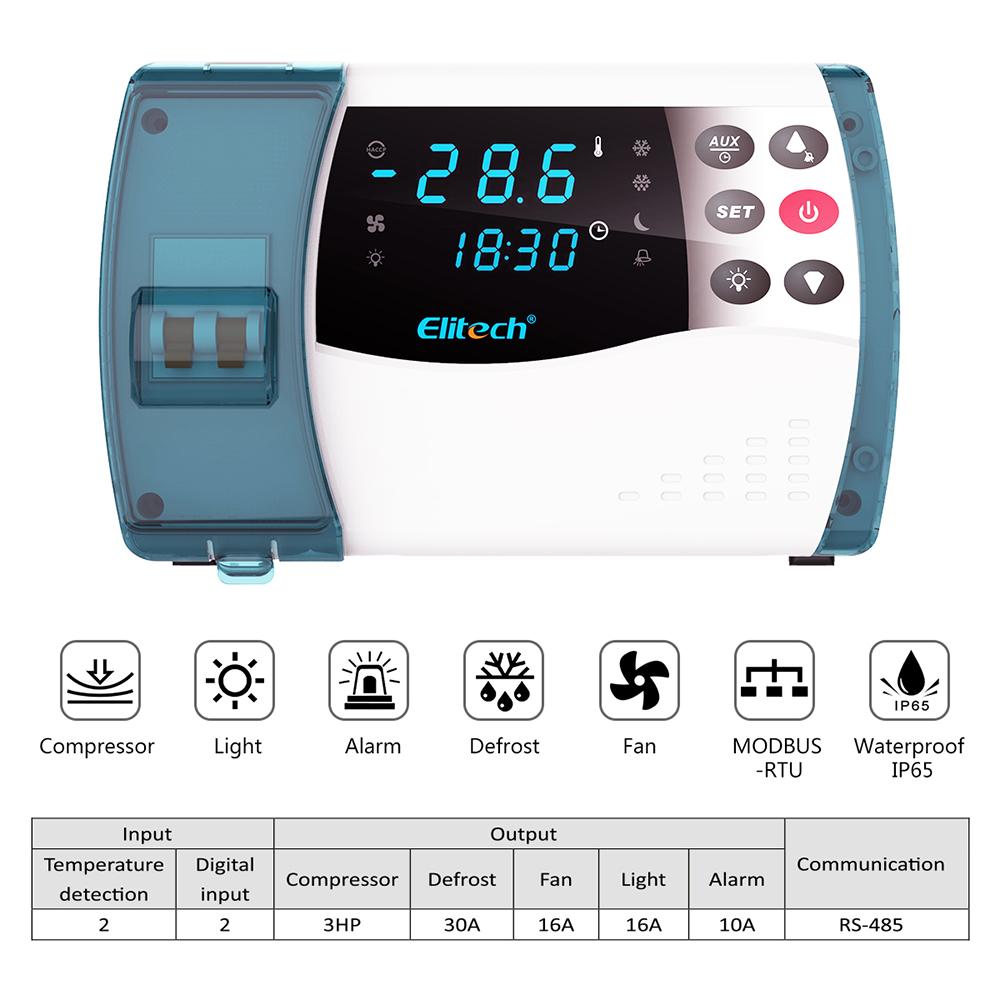 Elitech ECB-1000S Digital Temperature Control Box Cold Room Cooling Defrost 100-250V