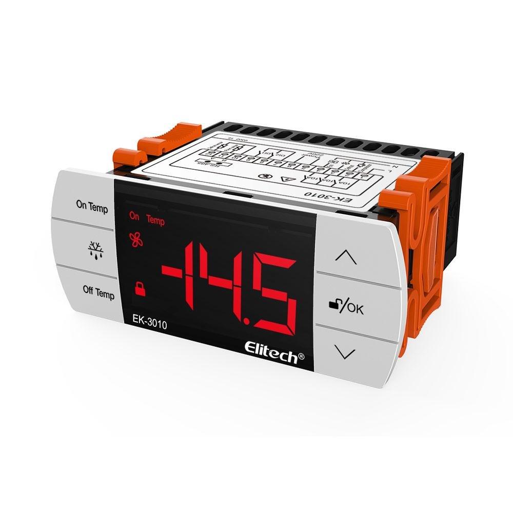 Elitech EK-3010 Digital Temperature Controller Temp Control Panel Thermostat with Temperature Probe 110V