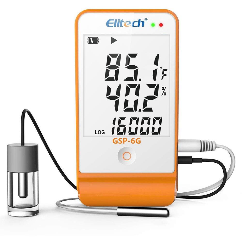 Elitech GSP-6G Temperature and Humidity Data Logger with Glycol Bottle - Elitech Technology, Inc.