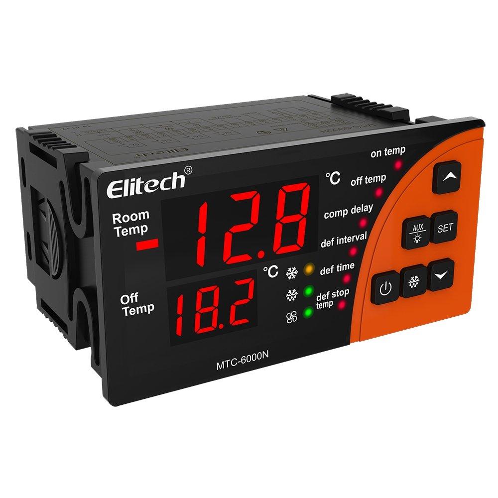 Elitech MTC-6000N Microcomputer Controller Digital Temperature Controller Cold room Refrigerator Cooling Defrost Fan Alternative