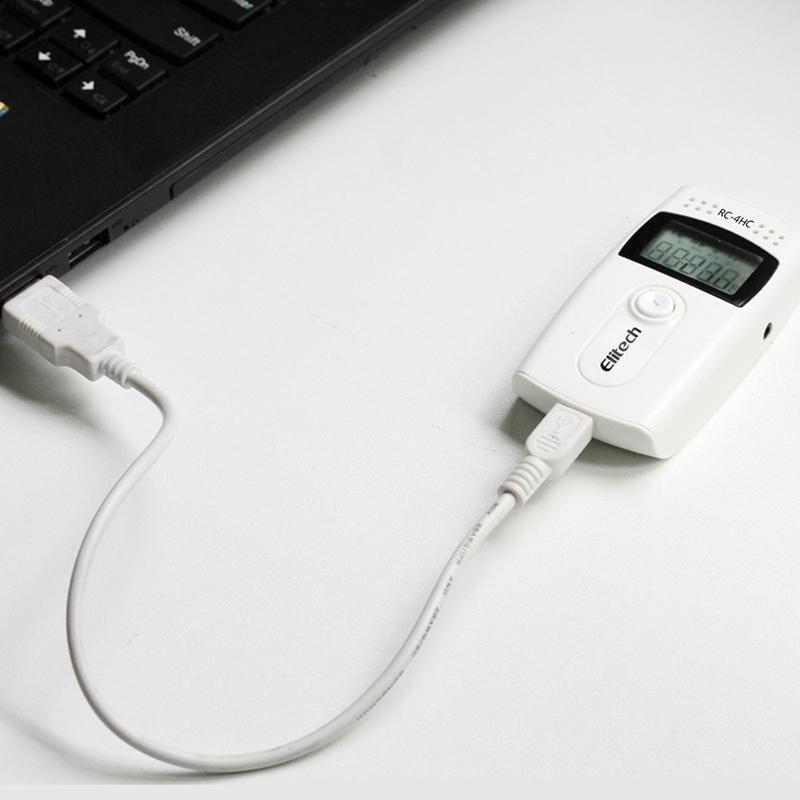 Elitech RC-4HC Digital Temperature and Humidity Data Logger Temp Recorder with External Sensors - Elitechustore