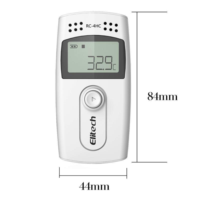 Elitech RC-4HC Digital Temperature and Humidity Data Logger Temp Recorder with External Sensors - Elitechustore