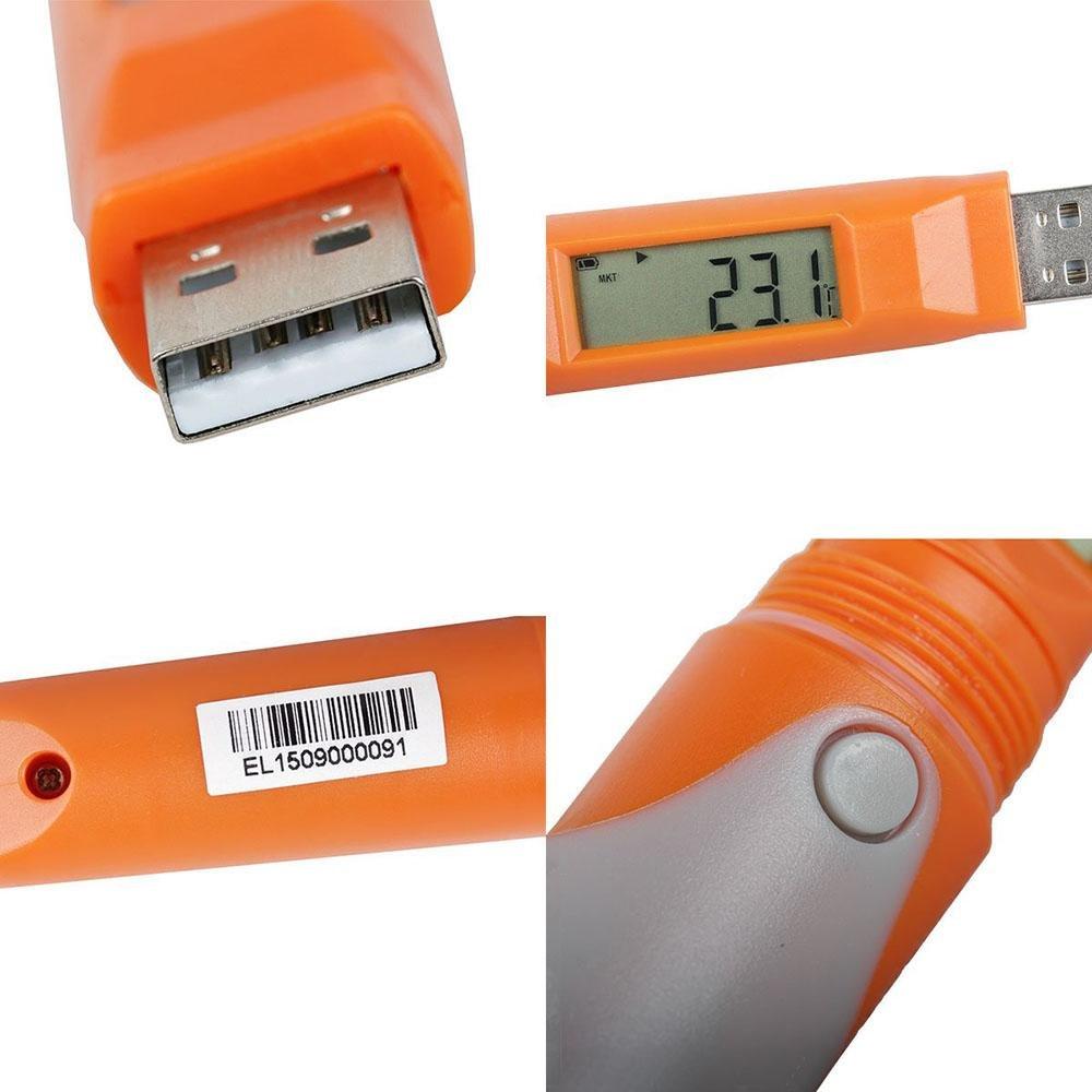 Elitech RC-51 PDF USB Temperature Data Logger Recorder Tester Points Pen Style 32000 Record Points - Elitechustore