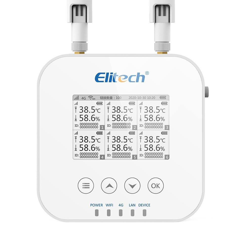 Elitech RCW-3000 & RCW-3200 WiFi 4G Wireless Temperature Humidity Data Logger and Transceiver Monitor System with Cloud and Mobile App