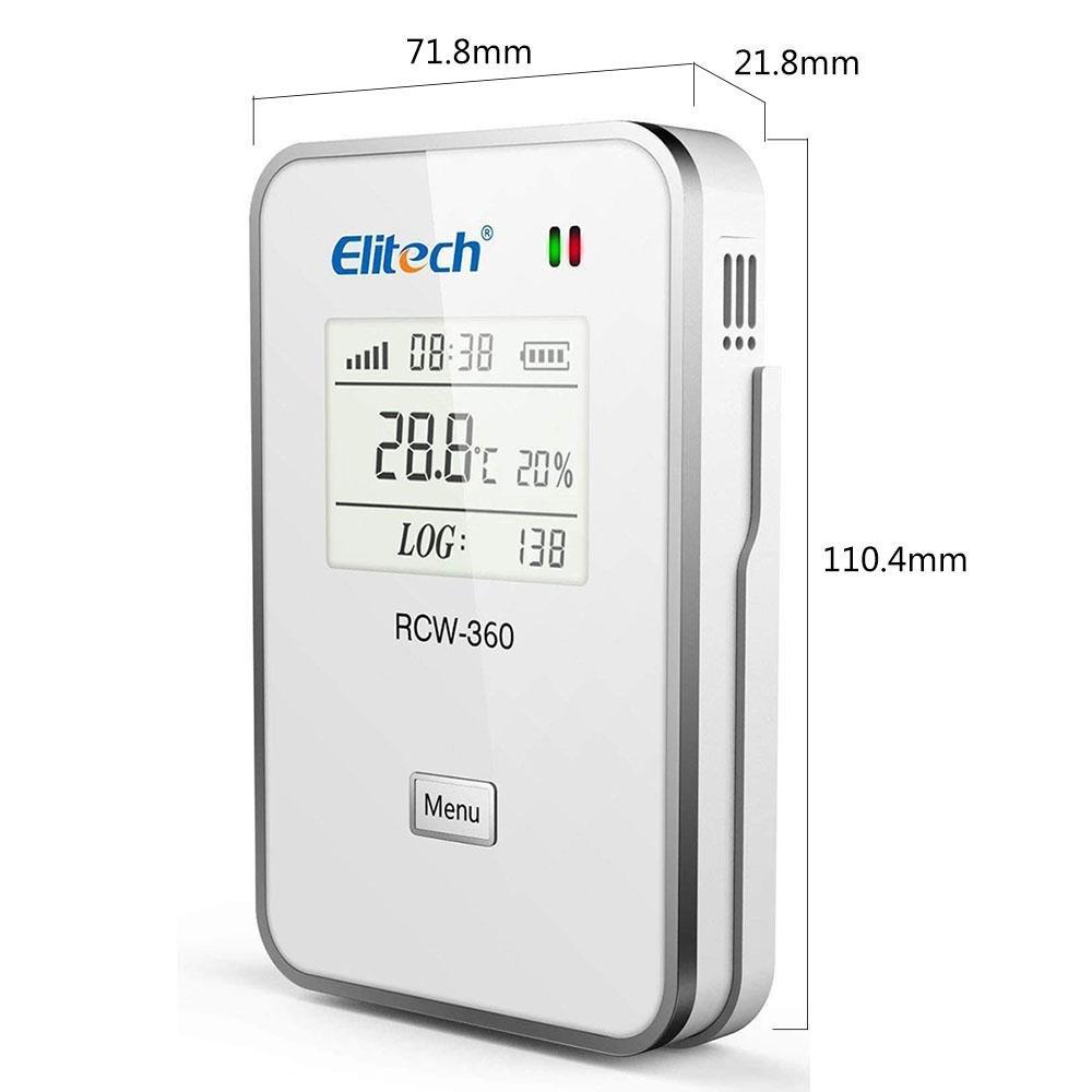 Elitech RCW-360 2G Temperature and Humidity Data Logger Temperature Recorder SIM Card Data Logger APP Cloud Data Storage Cold Chain Transportation - Elitech Technology, Inc.