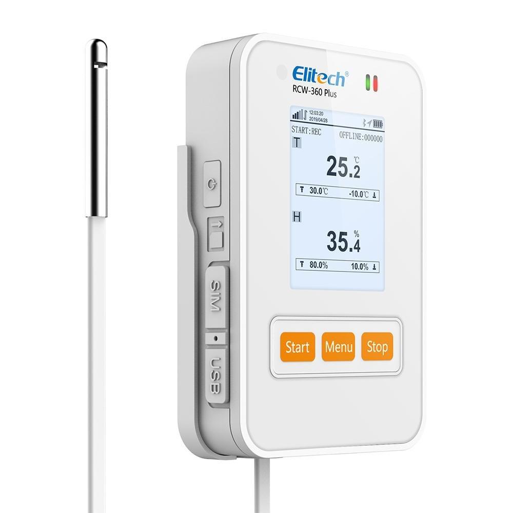 Elitech RCW-360 Plus WiFi Temperature and Humidity Data Logger Temperature Recorder Data Logger APP Cloud Data Storage