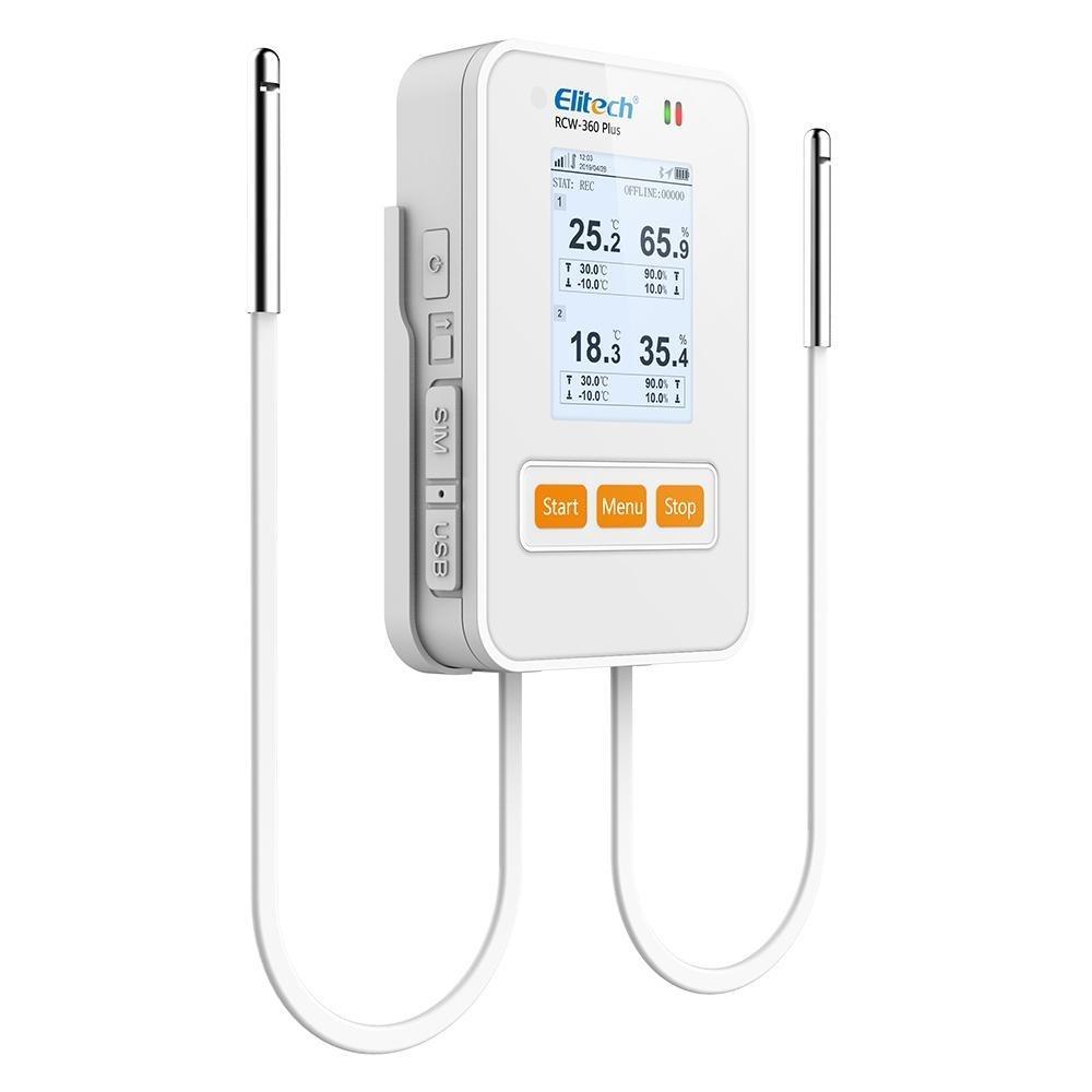 Elitech RCW-360 Plus WiFi Temperature and Humidity Data Logger Temperature Recorder Data Logger APP Cloud Data Storage