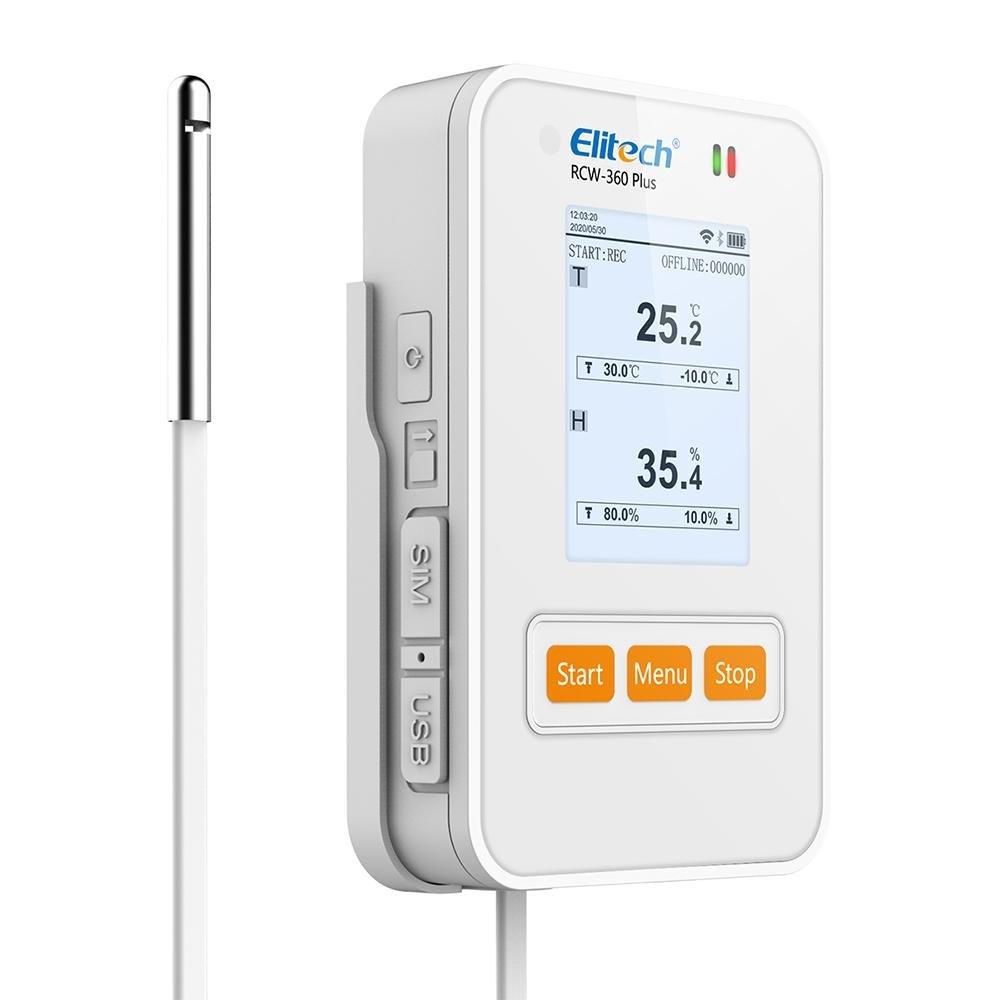 Elitech RCW-360 Plus WiFi Temperature and Humidity Data Logger Temperature Recorder Data Logger APP Cloud Data Storage