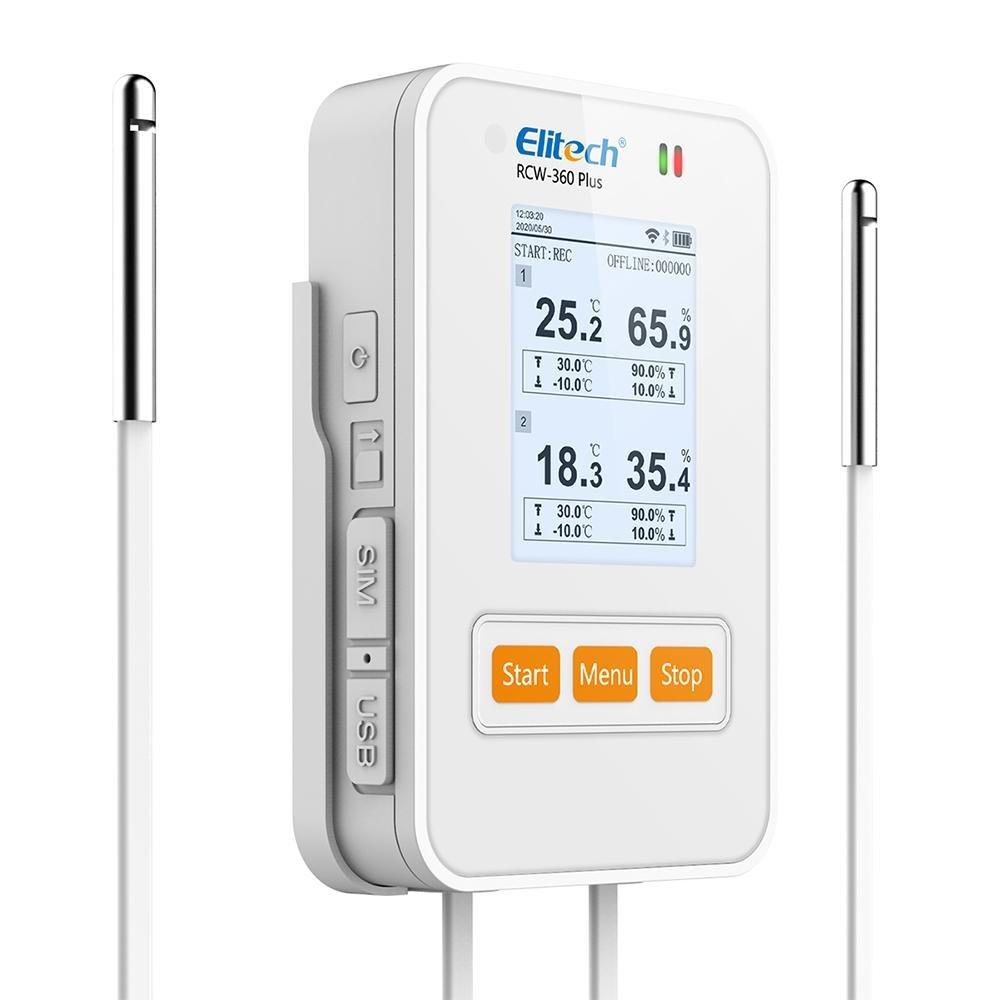 Elitech RCW-360 Plus WiFi Temperature and Humidity Data Logger Temperature Recorder Data Logger APP Cloud Data Storage