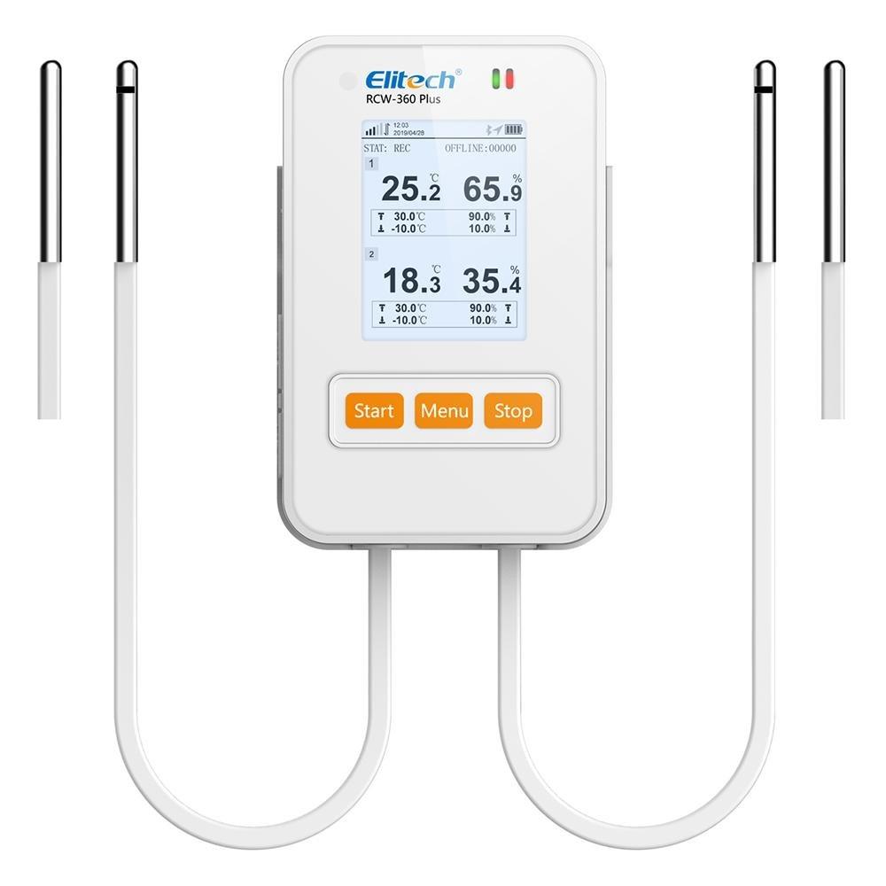 Elitech RCW-360 Plus WiFi Temperature and Humidity Data Logger Temperature Recorder Data Logger APP Cloud Data Storage