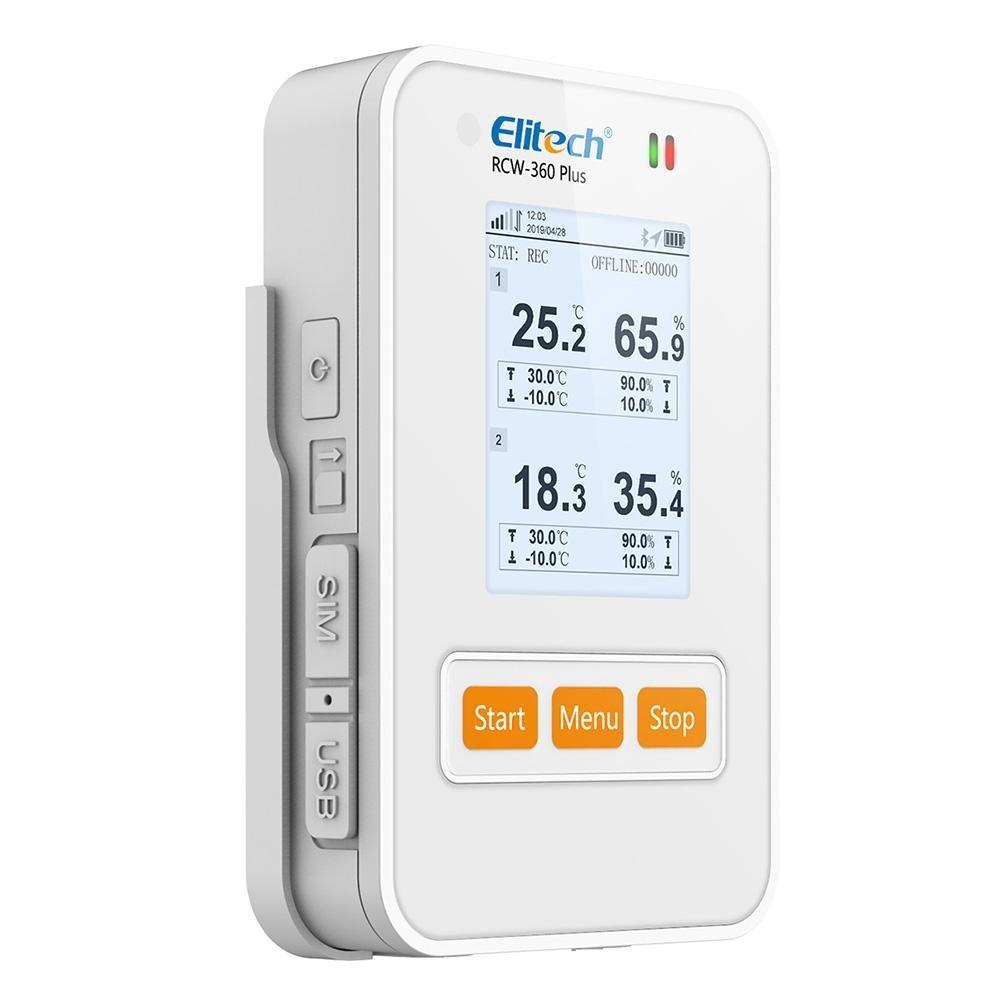 Elitech RCW-360 Plus WiFi Temperature and Humidity Data Logger Temperature Recorder Data Logger APP Cloud Data Storage