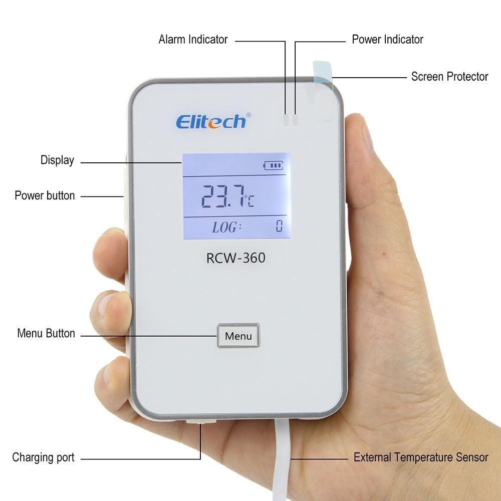 Elitech RCW-360 WIFI Network Intelligent Remote Temperature and Humidity Data Logger Real Time Platform or Cell Phone Monitoring - Elitechustore