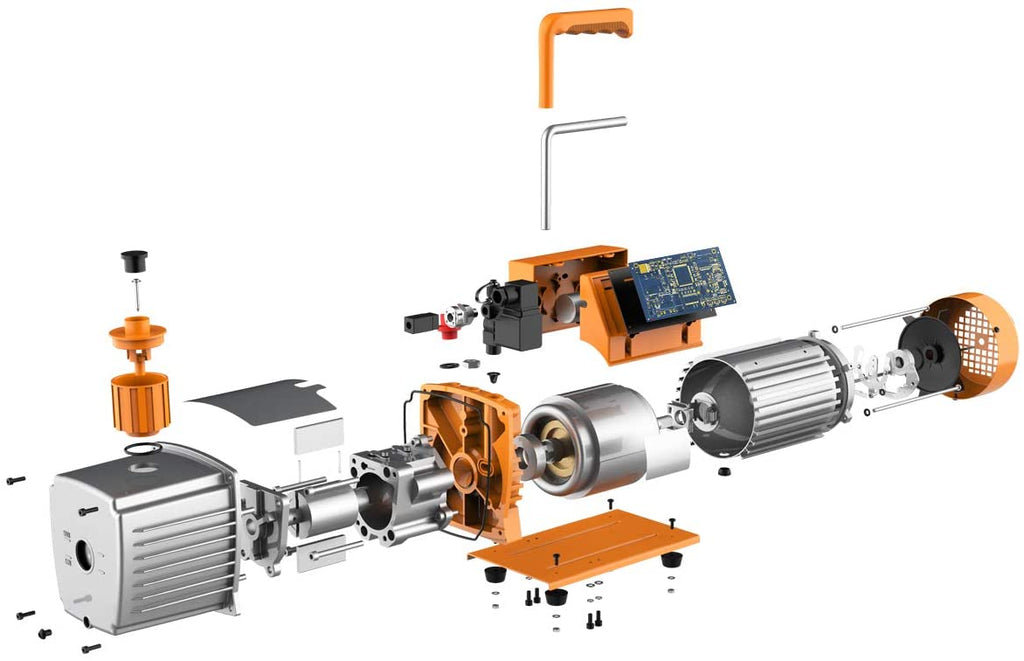 Elitech SVP-12 Vacuum Pump 12 CFM 2 Stage Intelligent HVAC Refrigerant Recharging, Touch Screen, Data Logging and Storage via App - Elitech Technology, Inc.