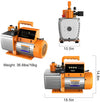 Elitech SVP-12 Vacuum Pump 12 CFM 2 Stage Intelligent HVAC Refrigerant Recharging, Touch Screen, Data Logging and Storage via App - Elitech Technology, Inc.