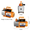 Elitech SVP-7 Vacuum Pump 7 CFM 2 Stage Intelligent HVAC LMC-100A Digital Electronic Refrigerant Charging Recovery Scale 220lbs/100kgs - Elitech Technology, Inc.