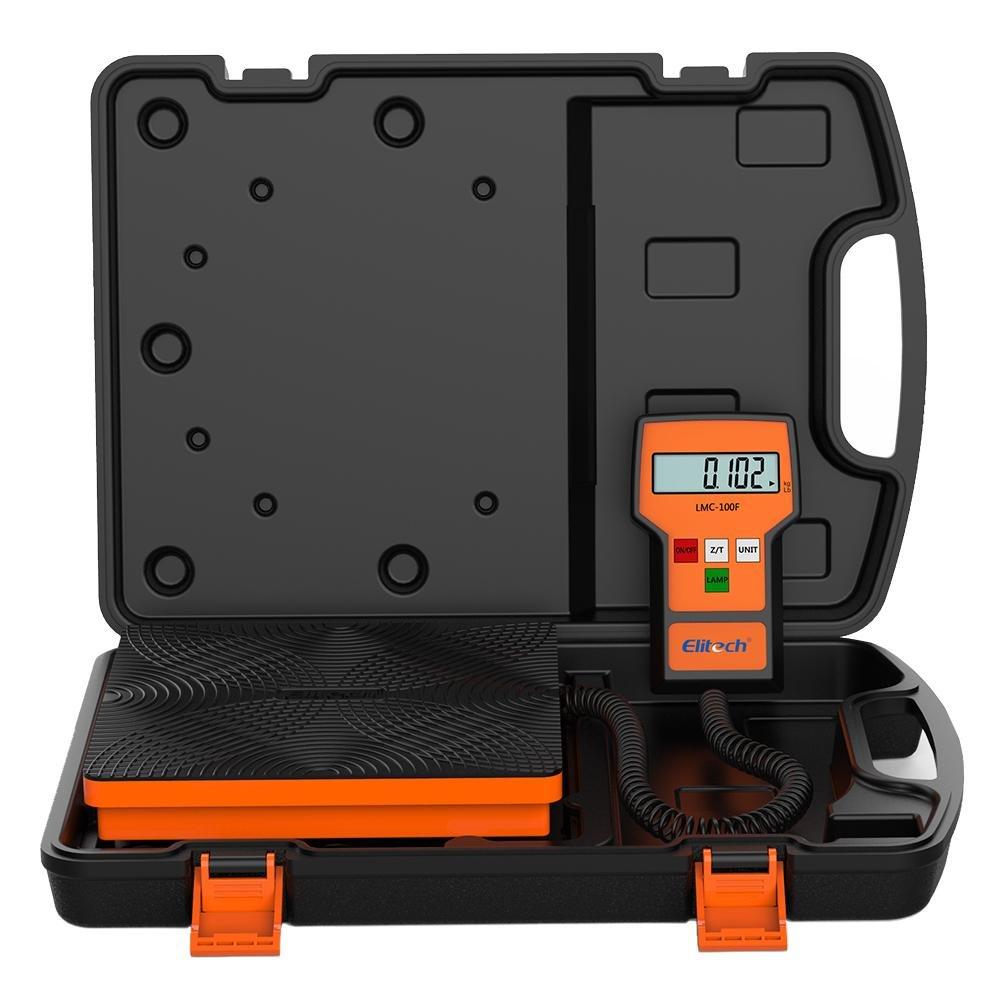 Elitech SVP-7 Vacuum Pump 7 CFM 2 Stage Intelligent HVAC LMC-100F Digital Electronic Refrigerant Charging Recovery Scale 110lbs/50kgs - Elitech Technology, Inc.