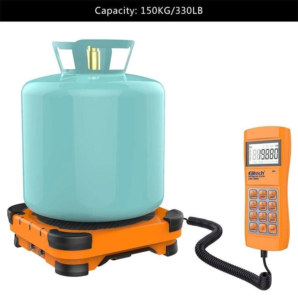 Elitech SVP-7 Vacuum Pump 7 CFM 2 Stage Intelligent HVAC LMC-300A Refrigerant Charging/Recover Scale Charging Valve 330lbs/150kg - Elitech Technology, Inc.