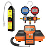 Elitech WJL-6000 Refrigerant Leak Detector + LMC-100F Refrigerant Scale 110lbs + DMG-3 Manifold Gauge Set - Elitech Technology, Inc.