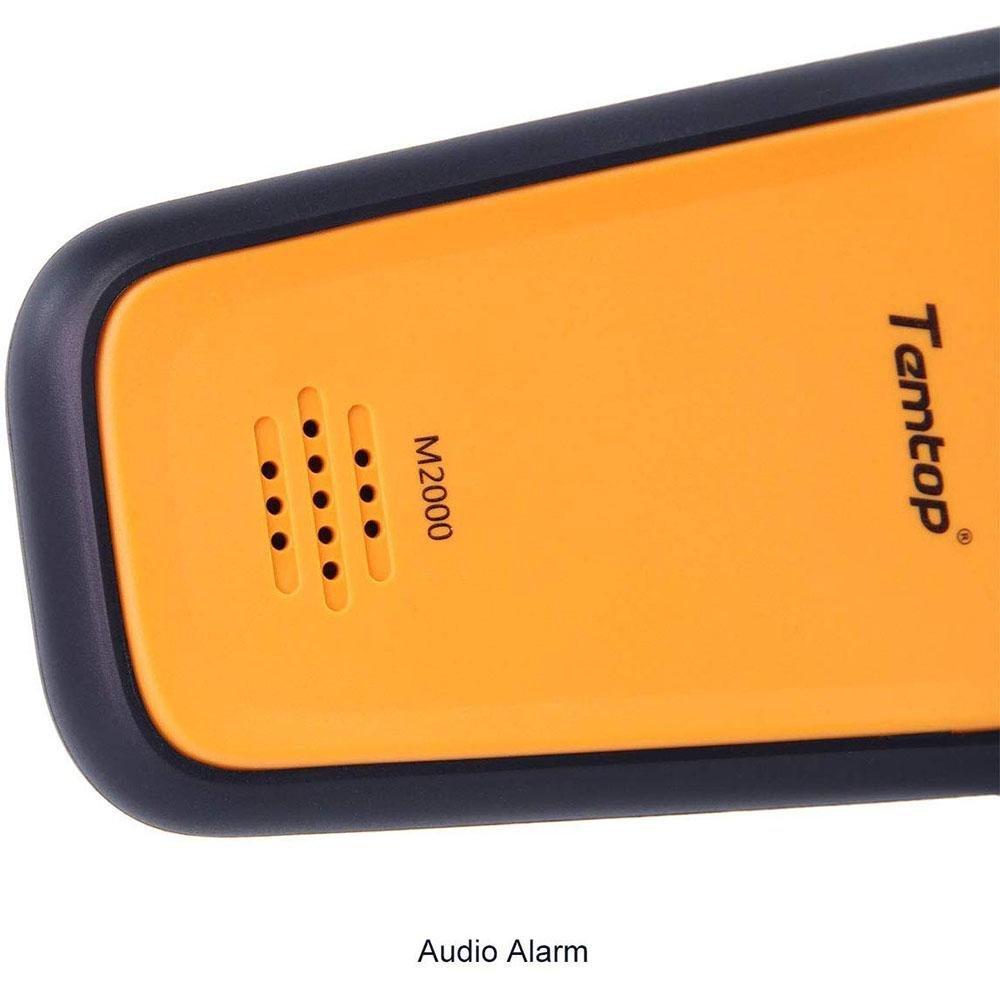 Temtop M2000 Air Quality Monitor for PM2.5 PM10 Particles CO2 HCHO Temperature Humidity settable Audio Alarm Recording Curve Easy Calibration - Elitechustore