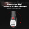 Temtop TemLog ST5 Single-Use PDF Temperature Data Logger 16000 Points (MAX) Disposable Temperature Recorder - Elitechustore