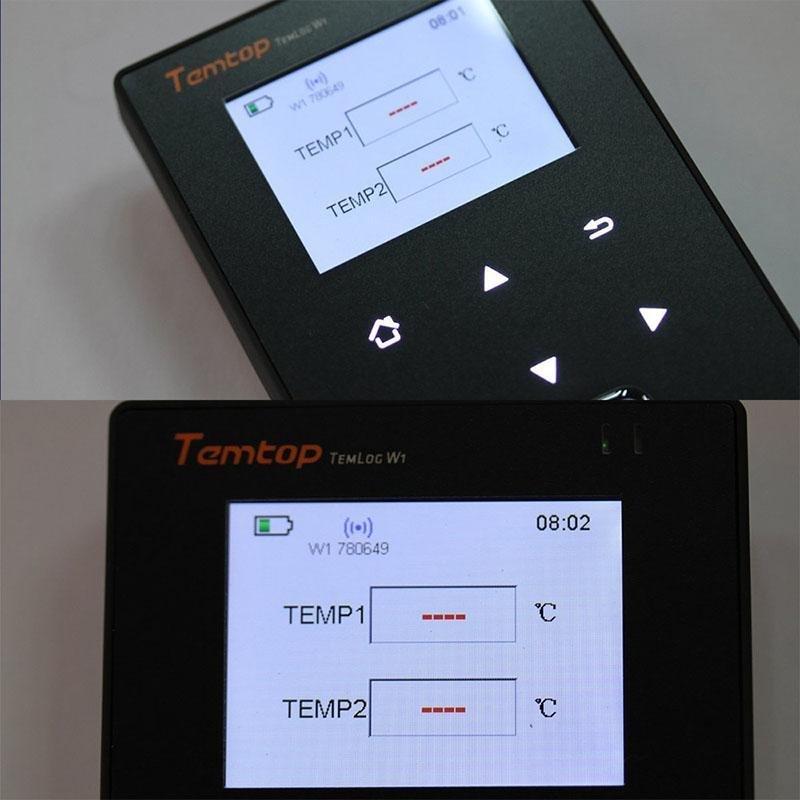 Temtop TemLog W1 Intelligent Wifi Temperature Data Logger Double Temperature Sensors Free Cloud Platform & Cell Phone Application - Elitechustore